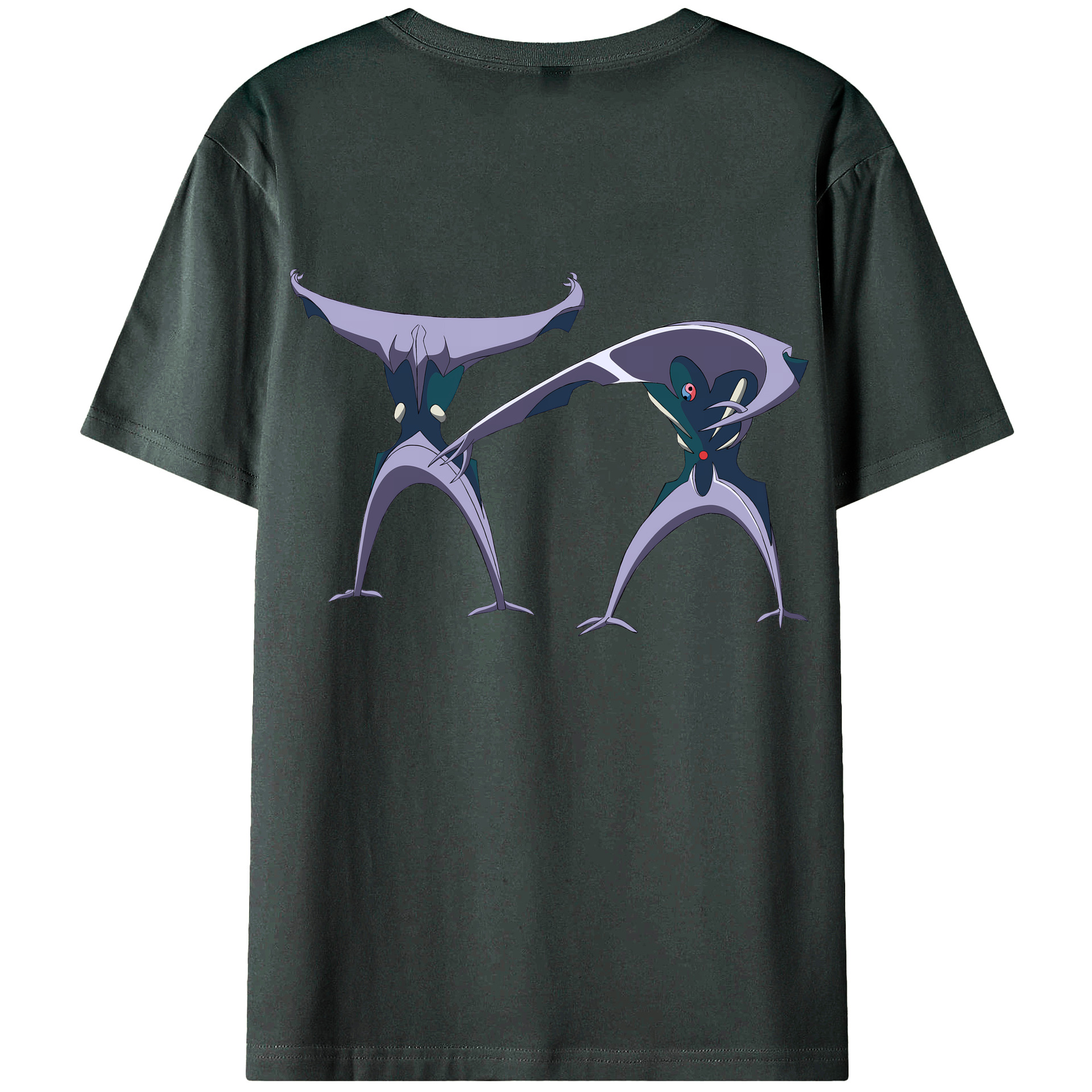 （画像用） EVA 新世紀エヴァンゲリオン 綿100％ メンズ半袖Tシャツ（バックプリント） 通気性